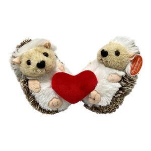 Bearington Collection Hedgehog Plush Lovie & Dovey 5.5” Stuffed Animal Valentine